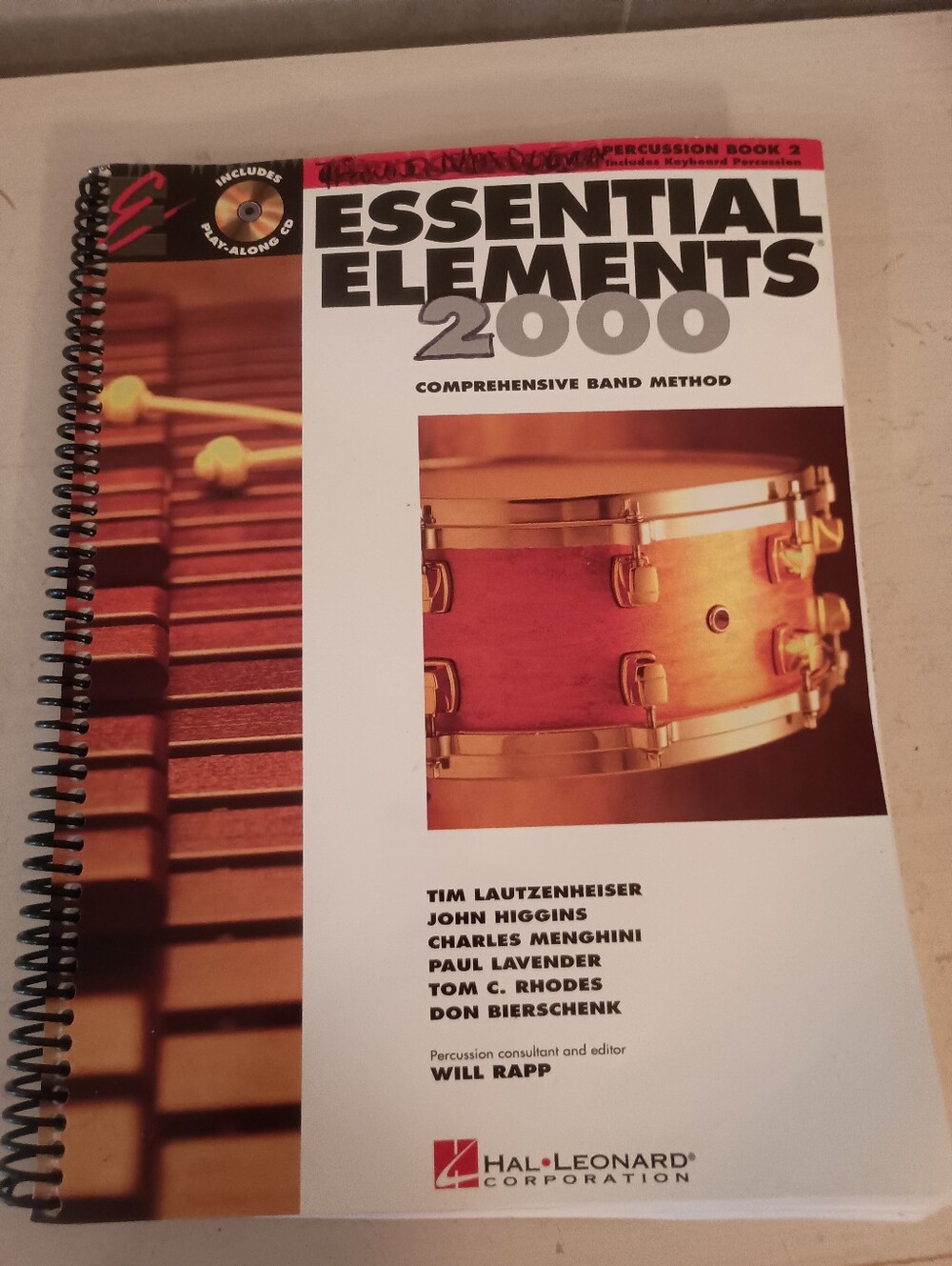 Hal Leonard Essential Elements 2000 Percussion Book 2 - White